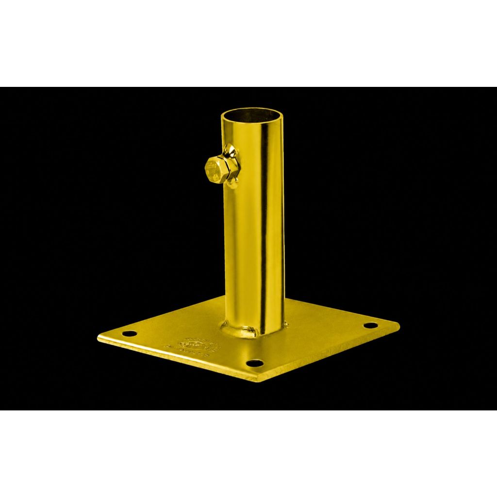 Suporte Base Para Antena Starlink e Guarda Sol 1" E 3/4 Reforçado Galvanizado e Branco