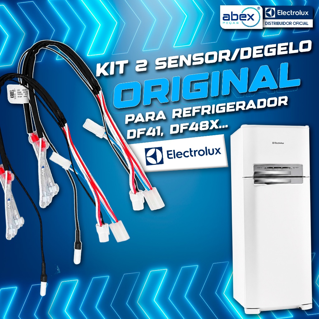 Rede Sensor De Degelo Electrolux 5k Geladeira DW48X DF38 DW49X DF48 70288465 A99148301 Original