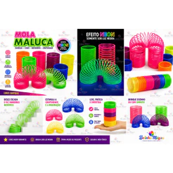 25 Mola Maluca Grande Neon Colorida Kit Festa Infantil Lembrancinha Surpresa Brinquedo Crianças
