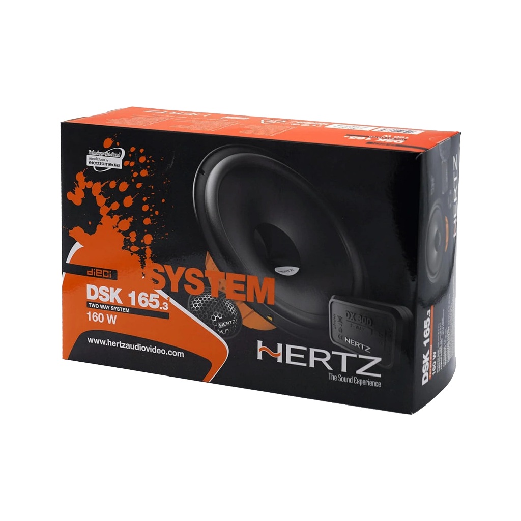 Kit 2 Vias Hertz Dsk 165.3 6 Polegadas 160w Rms alto falante Som Automotivo