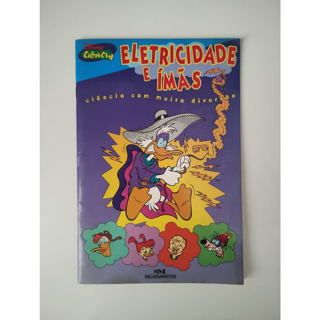 Livro Infantil Disney Ciência - Eletricidade e Ímãs: Ciência com muita diversão