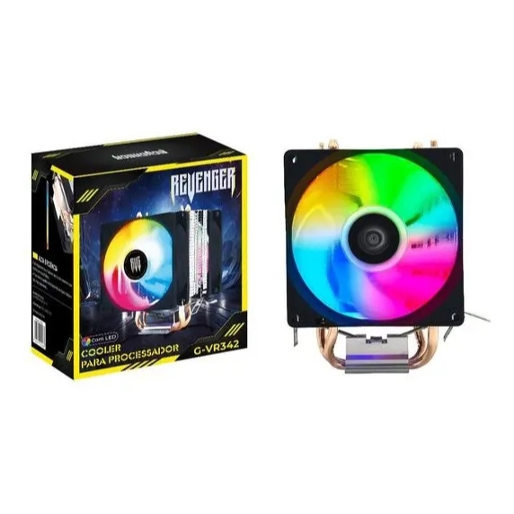 Compatível Cooler Duplo Para Processador Rgb Cpu Ryzen Am5 Am4 Am3 Lga 775 1150 1151 1155 1200 1700 2011 X99 Intel Amd