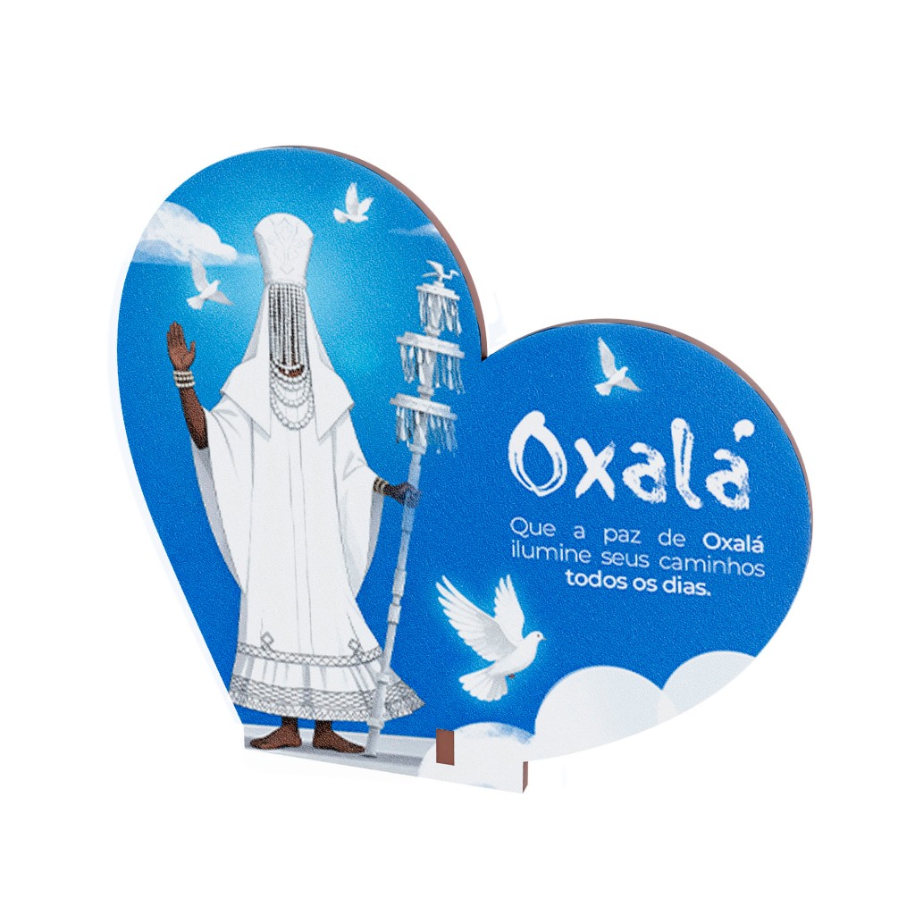 Lembrancinha Orixá Oxalá Para Eventos Religiosos - MDF Kit 50 unidades — imagem 2 de 2