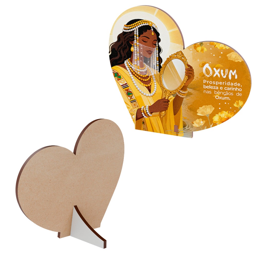 Lembrancinha Orixá Oxum Para Eventos Religiosos - MDF Kit 45 unidades