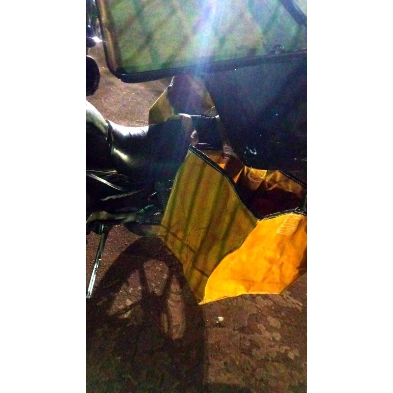 Bolsa Alforge lateral Motoboy - 100L - Lona encerada fio 8
