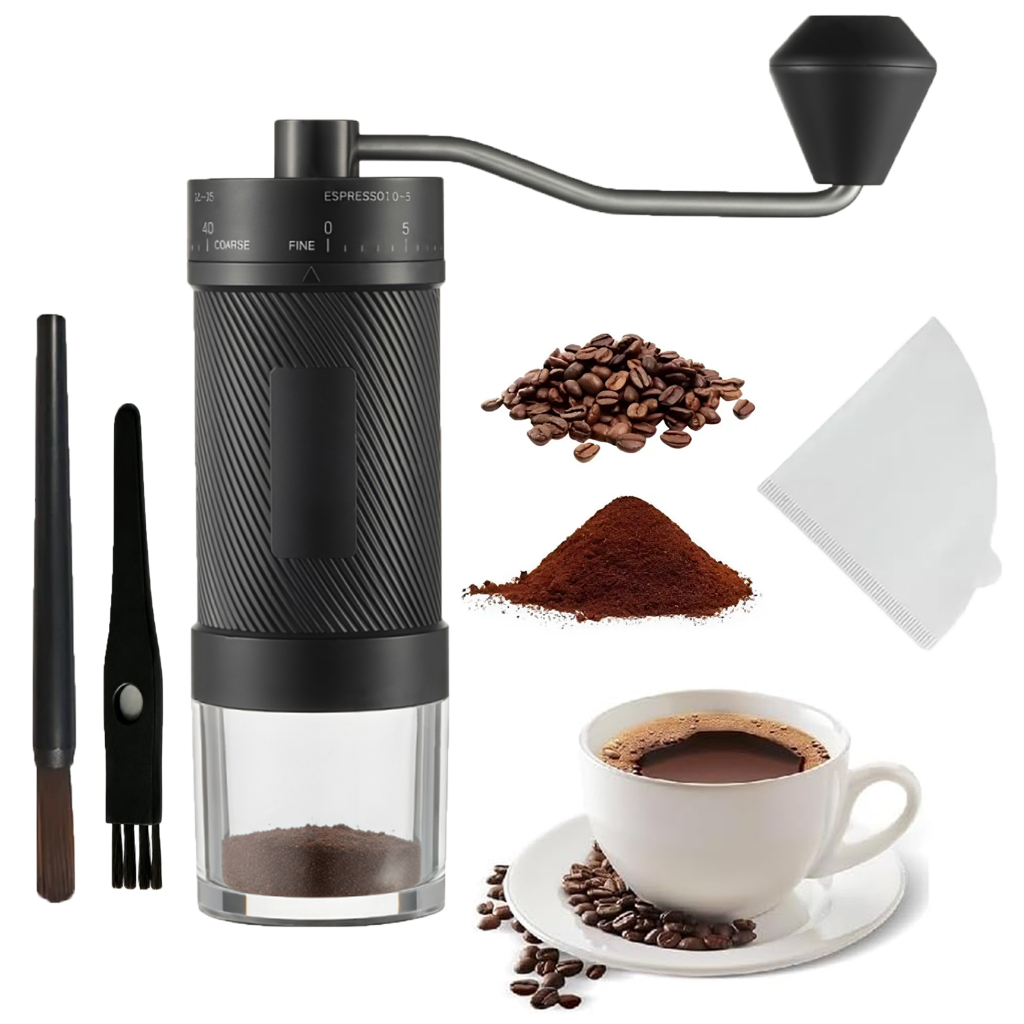 Moedor Cafe Ajuste Granulagem Manual Com 40 Níveis De Ajuste Capacidade De 30g , Moinho De Feijão Cônico