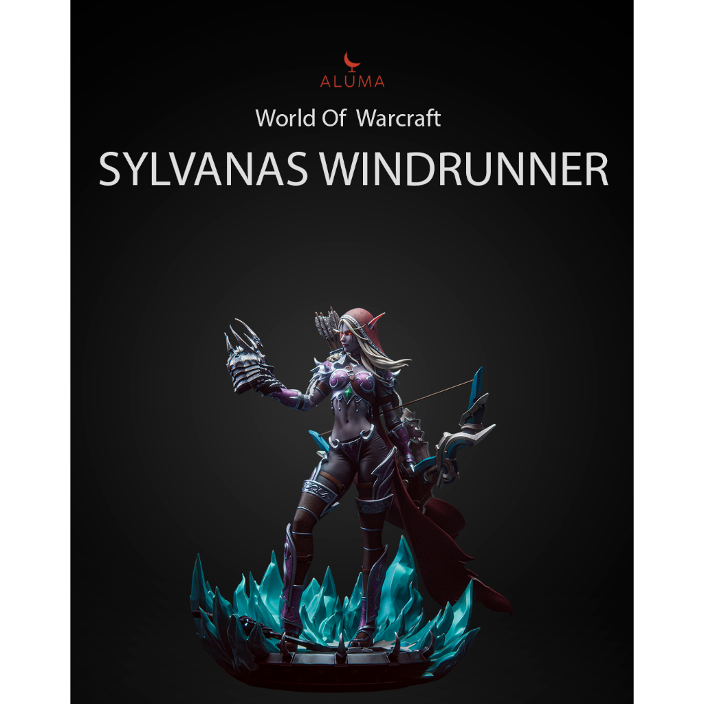 Sylvanas Windrunner – World of Warcraft | Action Figure em Resina Pintada à Mão – Colecionável Geek/Gamer