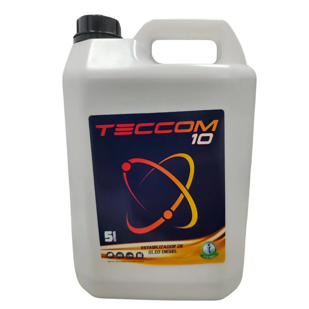 Estabilizador de Óleo Diesel Teccom 10 5L Adtivo S500 S10 Biodiesel Balde Almax Amarok Hilux S10 Ranger