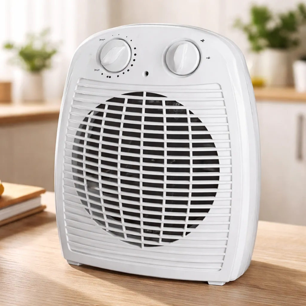 Aquecedor Elétrico Portátil 2000W Branco com 3 Temperaturas – Prático, Compacto e Eficiente