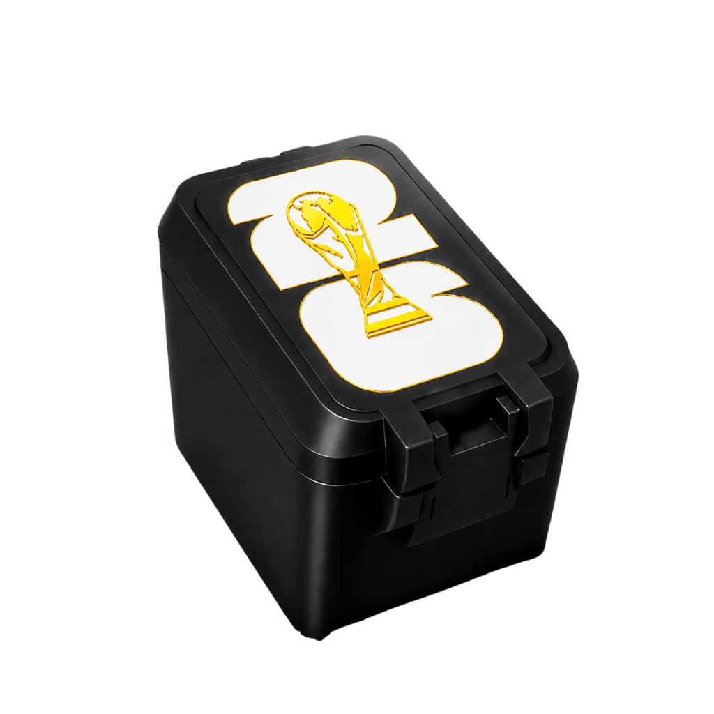 Caixa Organizadora Figurinhas Copa 2026 Case Caixa Estojo Troca Coleção Album da Copa Tampa Taça