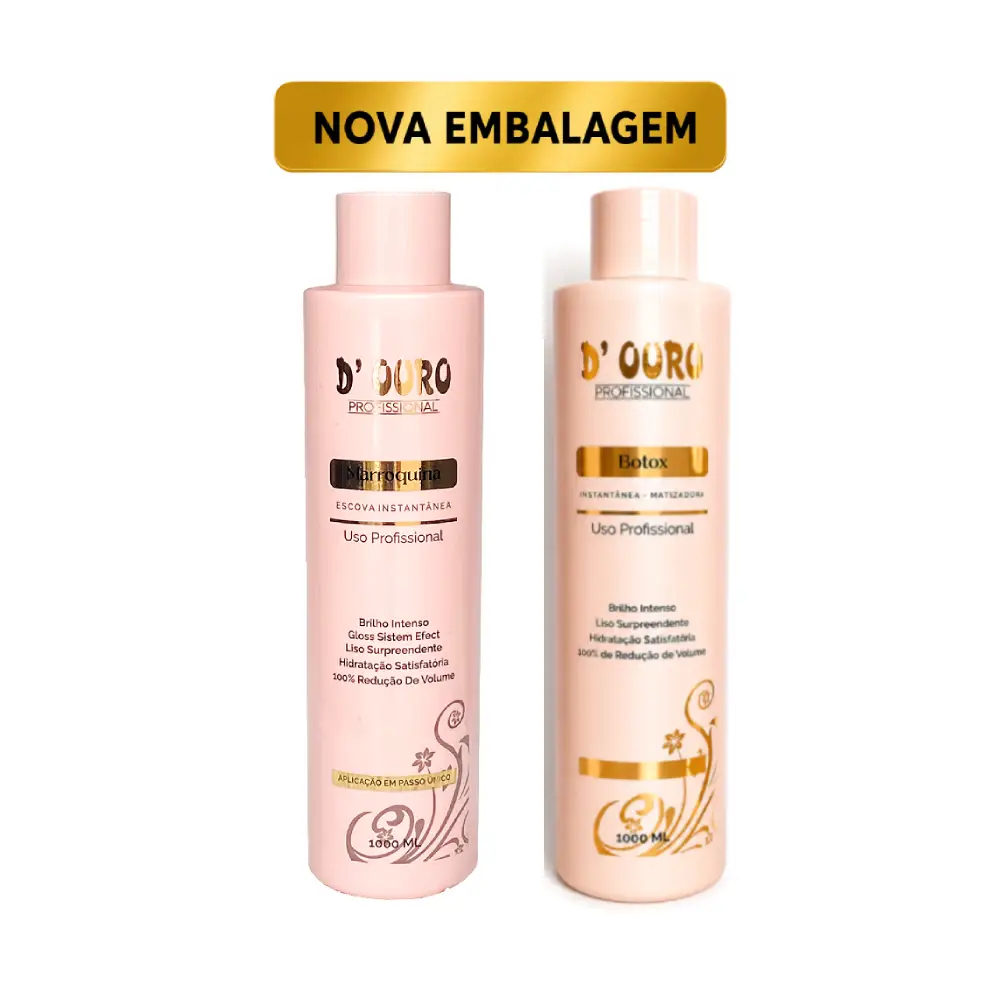 1 Progressiva D Ouro Marroquina + 1 Progressiva D Ouro Botox