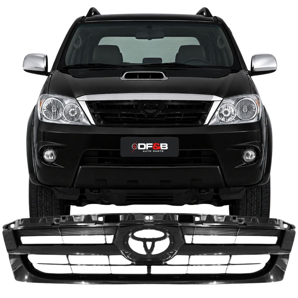 Grade Hilux SW4 2005 a 2008 preta.