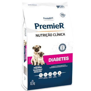 Ração Premier Nutrição Clínica Diabetes Cães Adultos e Filhotes de Porte Pequeno 10,1kg