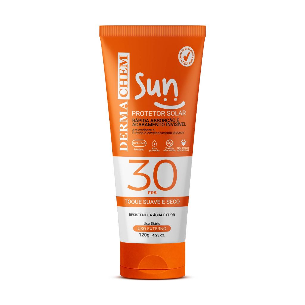Protetor Solar Sun FPS 30 120g Dermachem