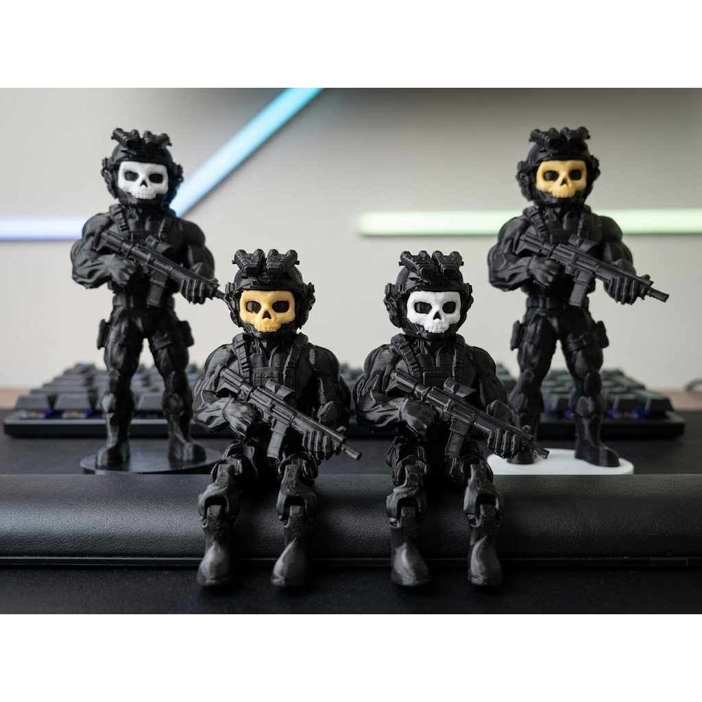 Boneco Call of Duty - Ghost - 14 cm