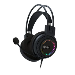 Headset Gamer Mizar, 3D Surround 7.1, RGB, Microfone Omnidirecional, Cabo Nylon USB, Preto, HGMZ ELG