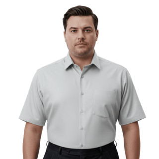 Camisa Social Masculino Plus Size Manga Curta Blusa Masculina Social Tamanho Extra Grande Camiseta Social G1 G2 G3
