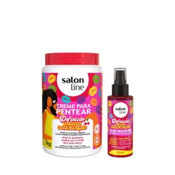 Kit Cachos Ostentação com Creme para Pentear e Óleo Booster
