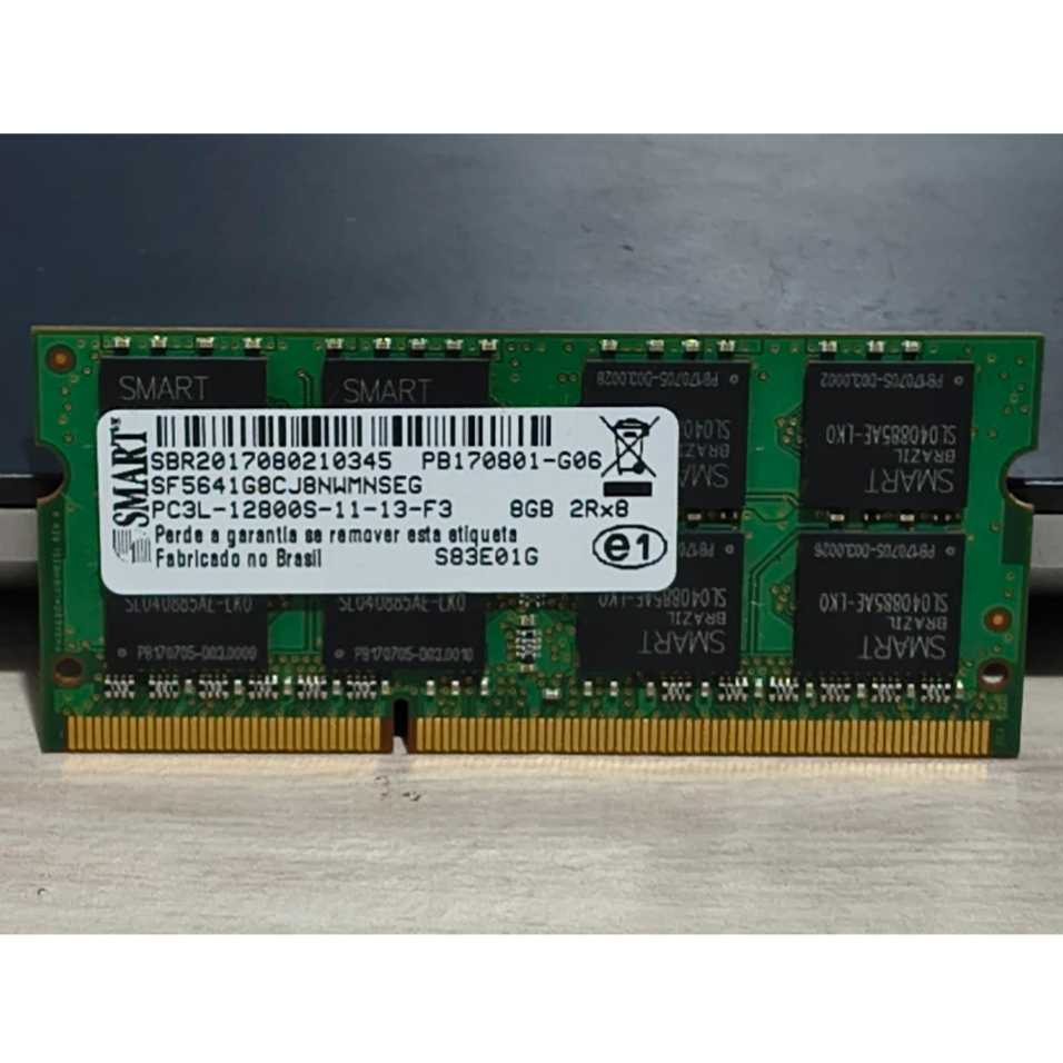 Memória RAM Notebook 8GB DDR3L 1600MHz PC3L-12800S Smart
