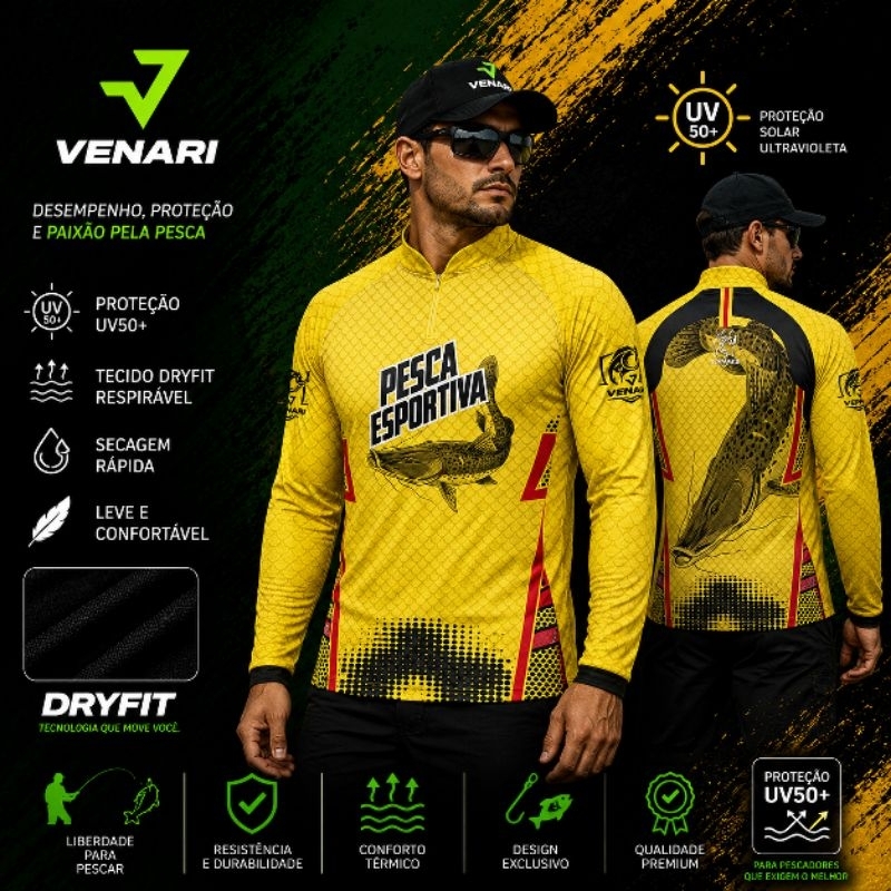 Camisa Pesca Peixe Bagre Camiseta Proteção Uv50 Pescaria Camiseta Manga longa pesca