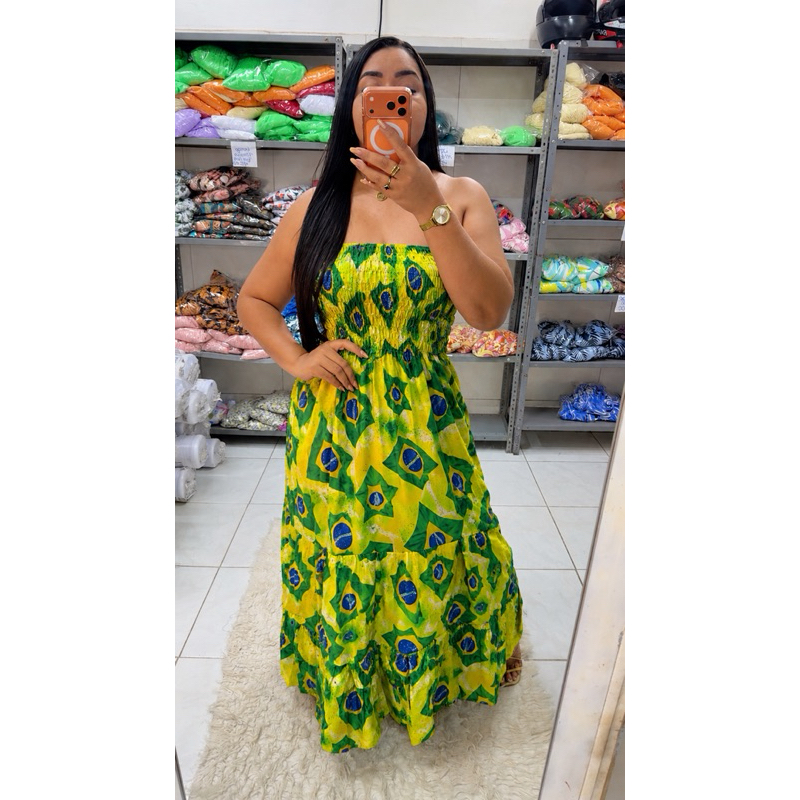 vestido longo tomara que caia