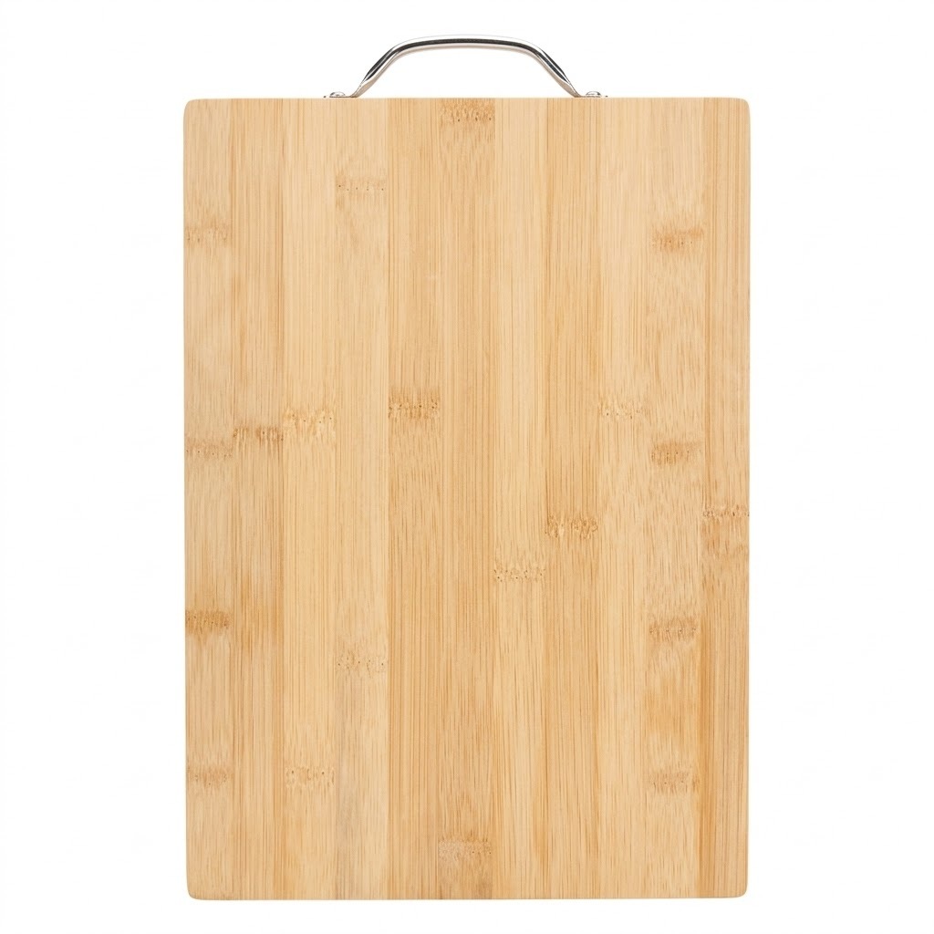 Tábua de Corte Bambu 22x32cm Antibacteriana Resistente para Cozinha Carne Legumes e Frios