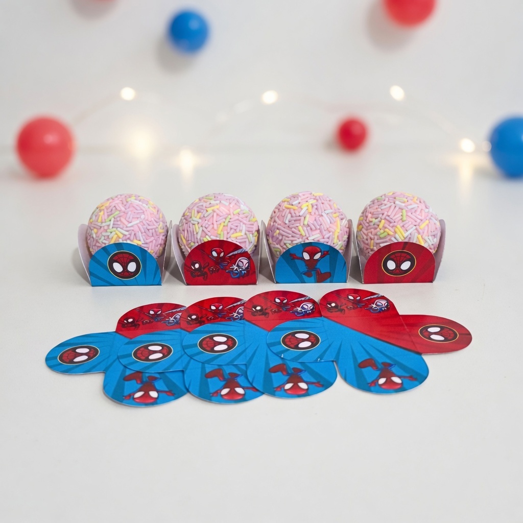 Forminha de Doces Homem Aranha Personalizada no Tema /Lembrancinha de Festa /Aniversário