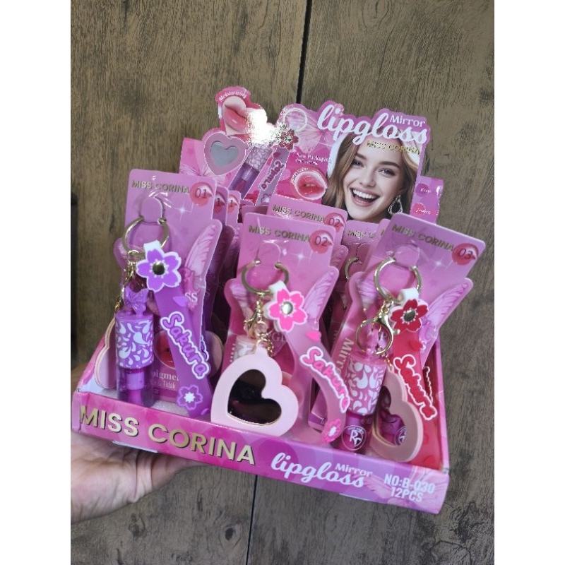 LIP GLOSS COM ESPELHO MISS CORINA - HIDRATAÇÃO E BRILHO