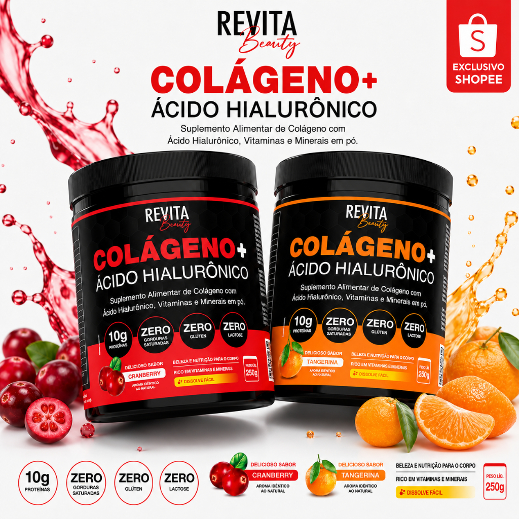Colágeno Hidrolisado com Ácido Hialurônico
