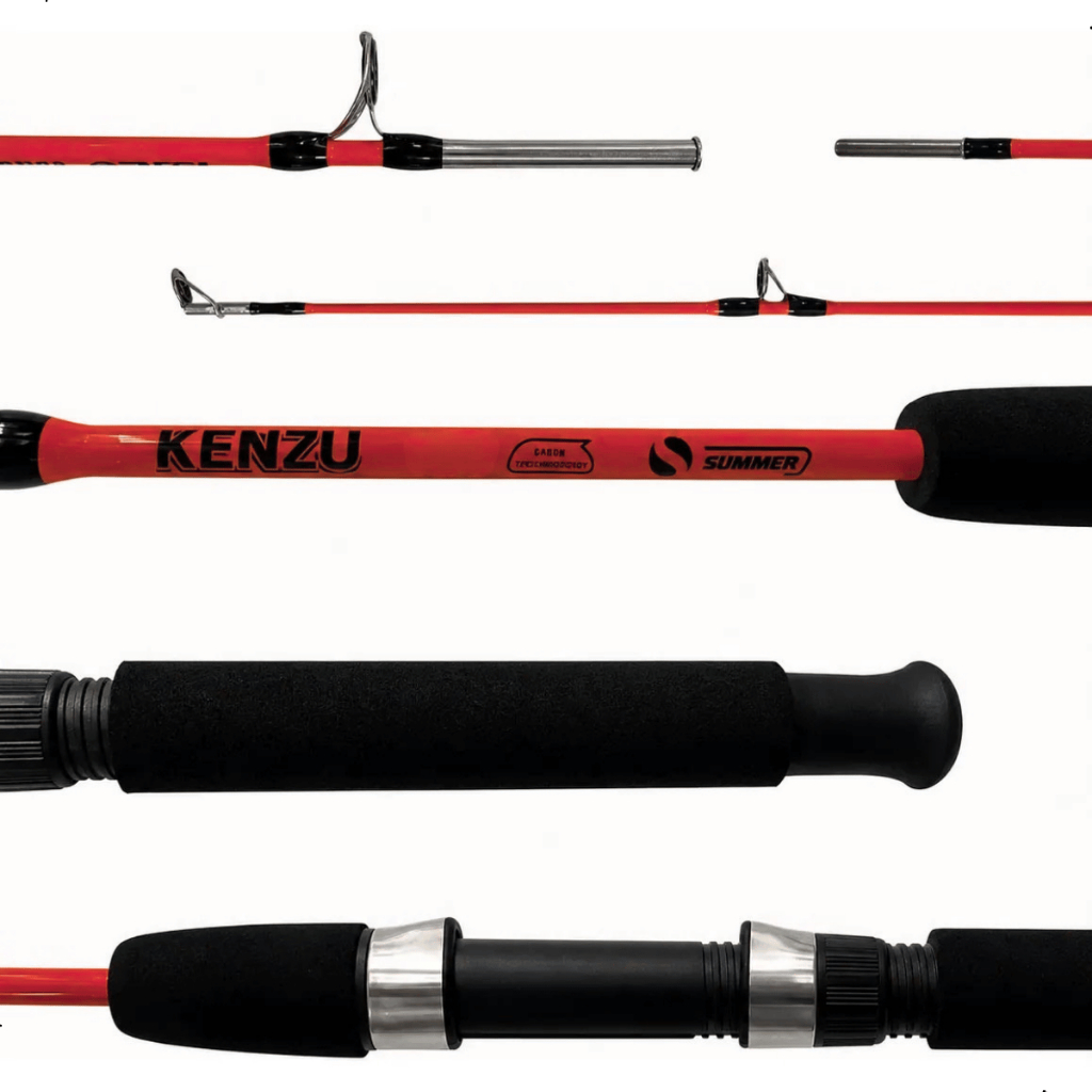 Vara Para Molinete 2 Partes Kenzu Summer 1,00m 8-14lbs Maciça Leve Pesca Pesquei