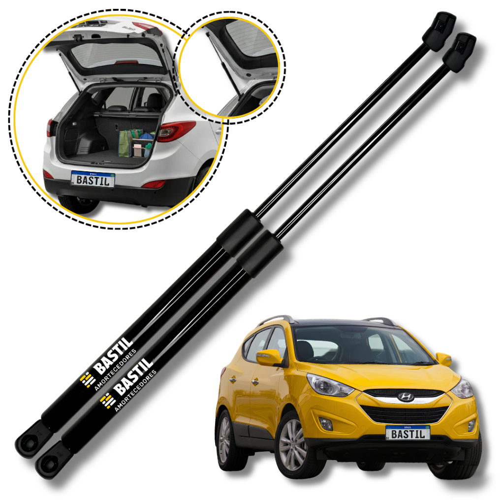 Par Amortecedor Porta Malas Tampa Traseira Ix35 2010 A 2021 Kit Mola A Gás