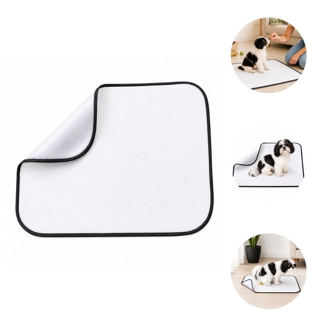 Tapete Higiênico Lavável Para Cachorro Impermeável Alta Absorção Reutilizável Anti Vazamento Vários Tamanhos