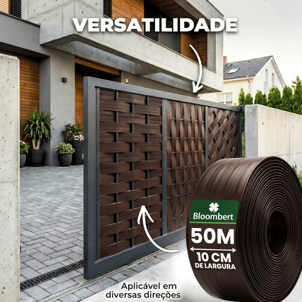 Protetor De Portao Fita Pvc Para Rolo Fechamento Grades