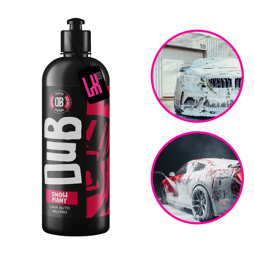 Snow Many 500ml Dub Boyz Shampoo Automotivo Neutro Espuma Densa Concentrado Carro Vitrificado Cera