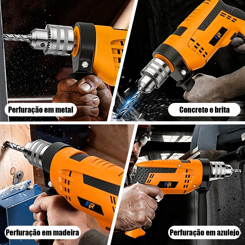 Furadeira Parafusadeira de Impacto 900W com Mandril 13mm — foto 4