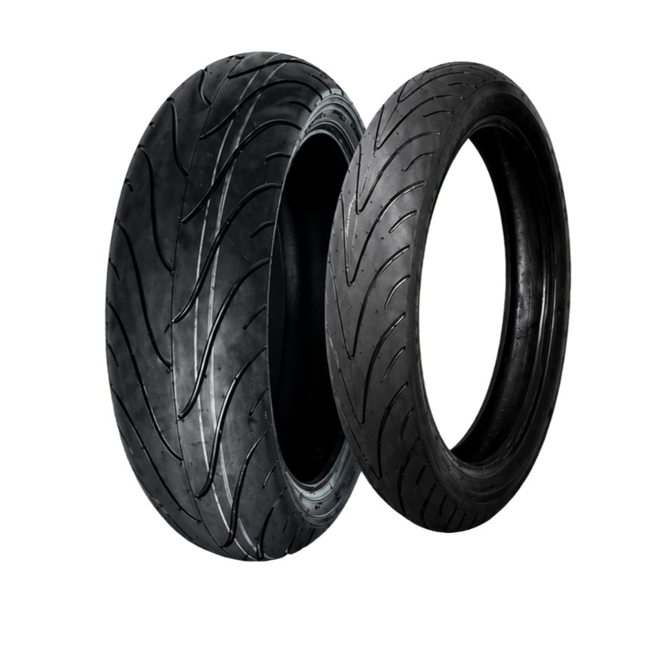 Par de pneu 180/55/17 + 120/70/17 aro 17 moto hornet kawazaki bandit