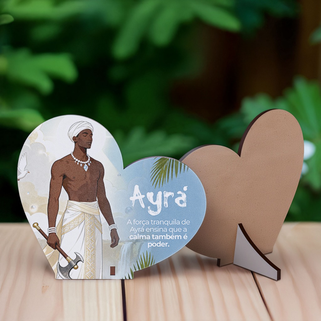 Lembrancinha Orixá Ayrá Para Eventos Religiosos - MDF Kit 45 unidades