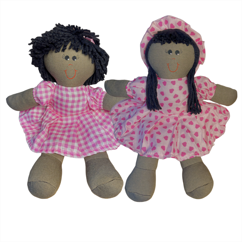 Desconto: Kit 2 Bonecas/Bonecos De Pano 30cm Artesanal Exclusivo - Vários Modelos