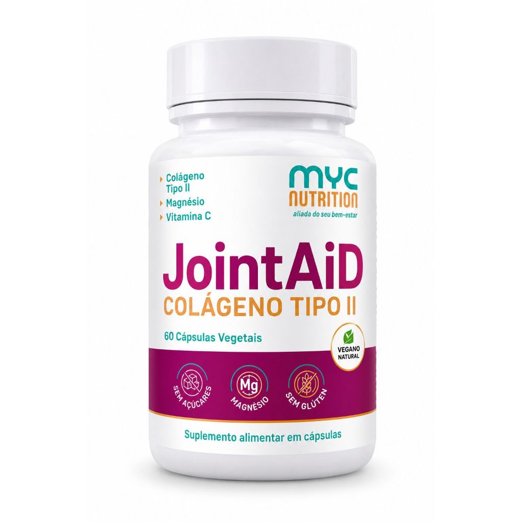 Colágeno Tipo 2 60 Cápsulas Magnésio Vitamina C Sem Glúten
