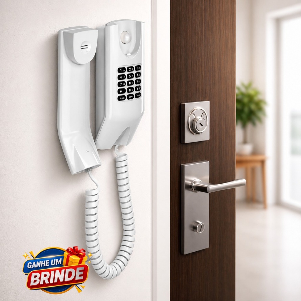 Interfone Intelbras TDMI 300 Branco para Apartamento Condomínio e Casa