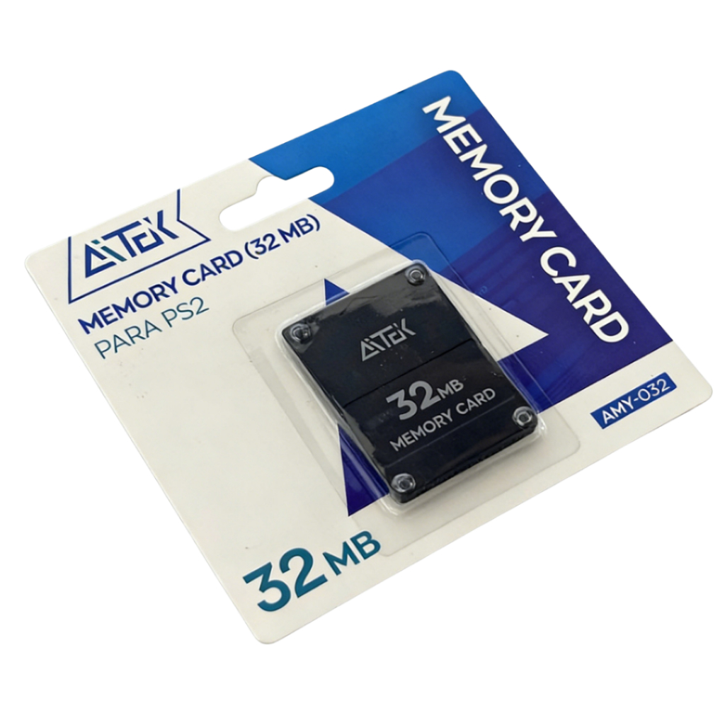 Memory Card para PS2 Aitek 8/16/32MB Alta Velocidade Salva Dados de Jogos Sem Perda de Dados