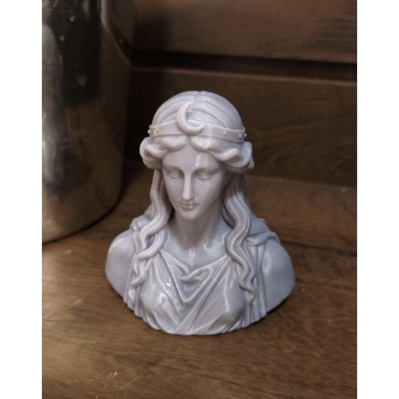 Deusa Hécate Busto Mitologia Grega Wicca Paganismo Hekate Resina Grey