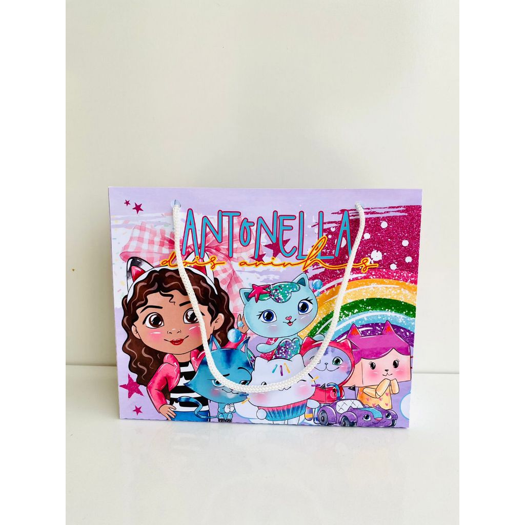 Sacolinhas Casa Mágica da Gabby Personalizadas Lembrancinhas Festa Aniversario Decoracao Infantil