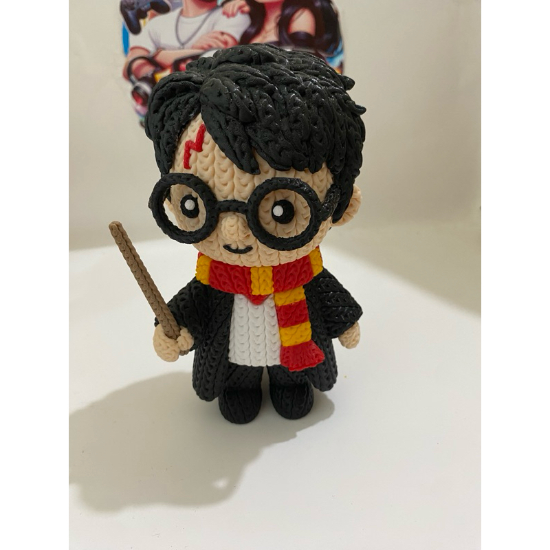 Boneco 3D Harry Potter 15cm - Coleção Harry Potter -