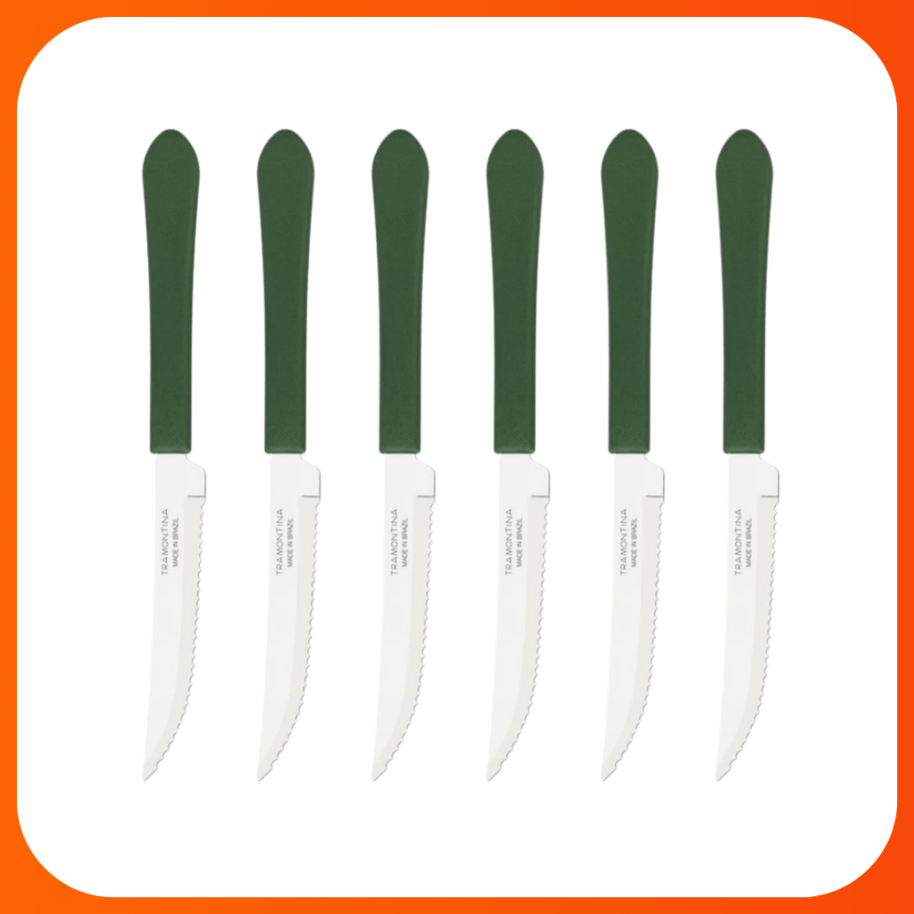 Faca Tramontina Inox Cabo Verde Leme - Conjunto