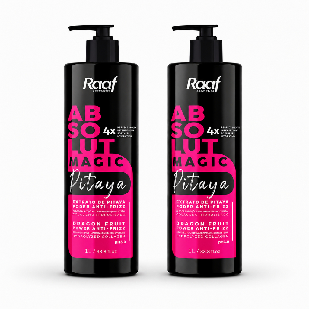 Kit 2 Progressiva Pitaya Poder Anti-Frizz Absolut Magic Raaf Cosmetics - 1L