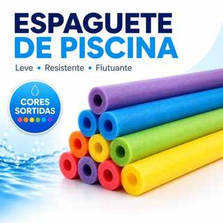 Macarrão Flutuador de Piscina Espaguete Flutuante Hidroginástica Natação e Recreação - ENVIO RÁPIDO