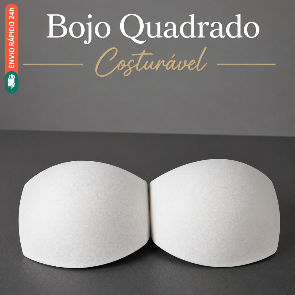 Kit 10 pares de Bojo Quadrado Costurável - Bojo em EVA - Bojo Impermeável