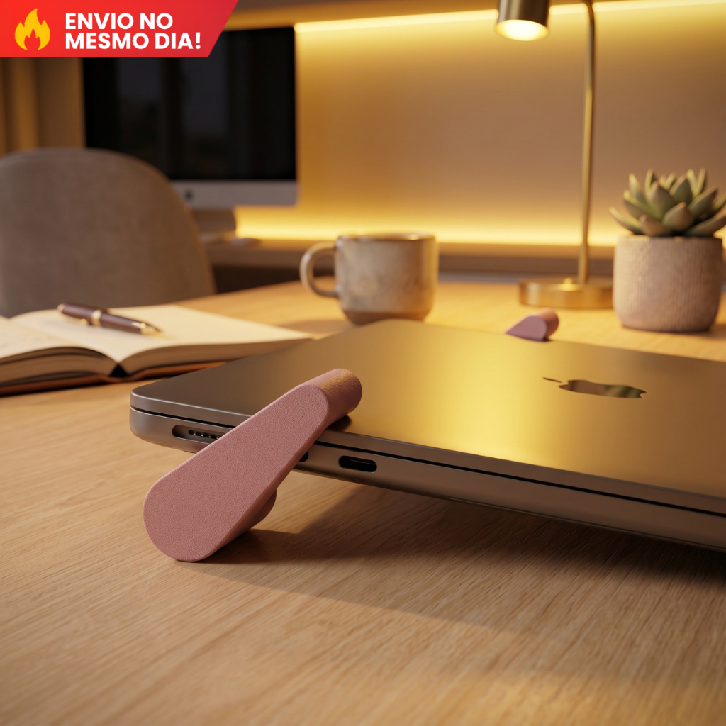 PROMOÇÃO! Suporte para Notebook Ergonômico Portátil Compacto Base Elevadora Minimalista