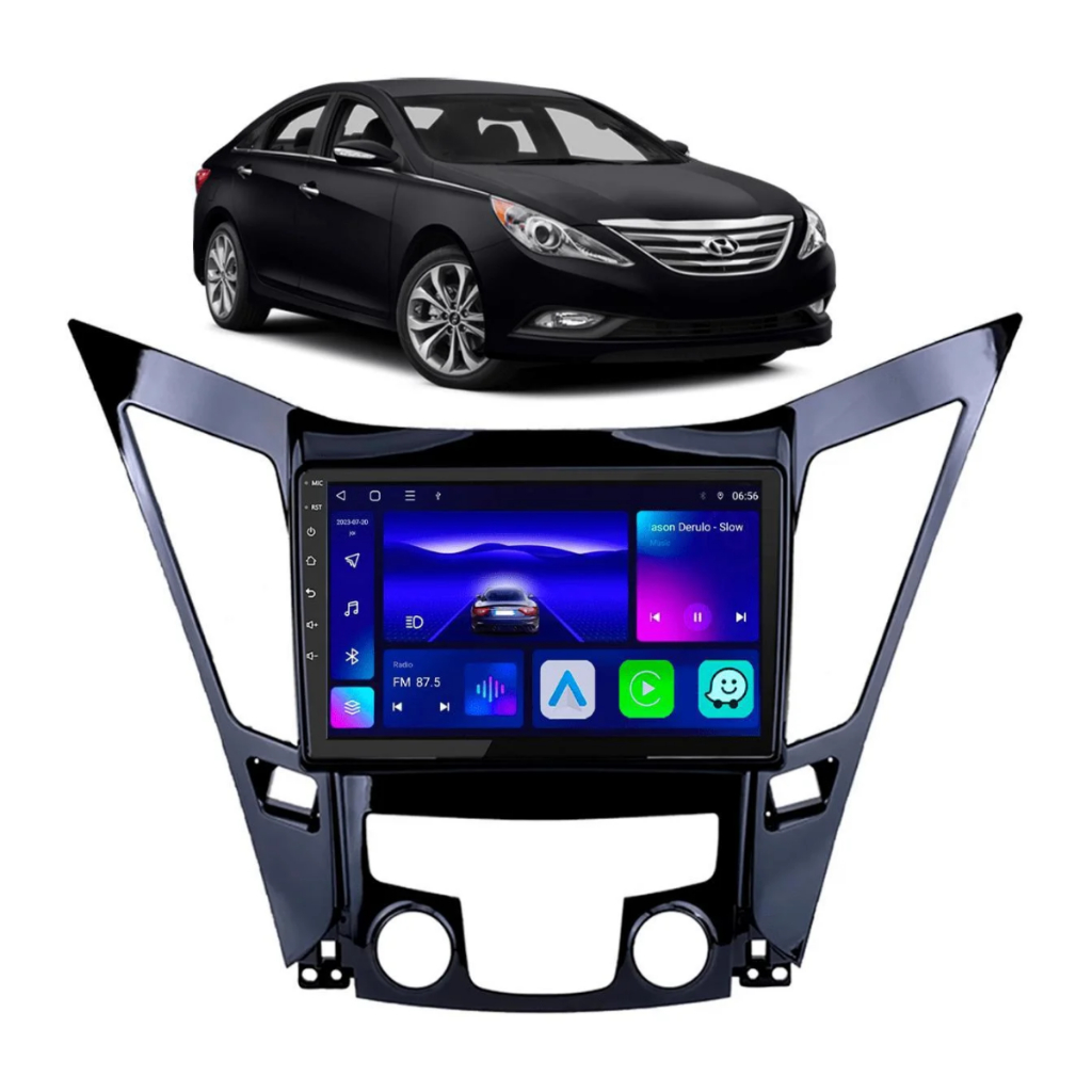 Central Multimídia Hyundai Sonata 2011 2016 Android CarPlay Android Auto GPS WiFi